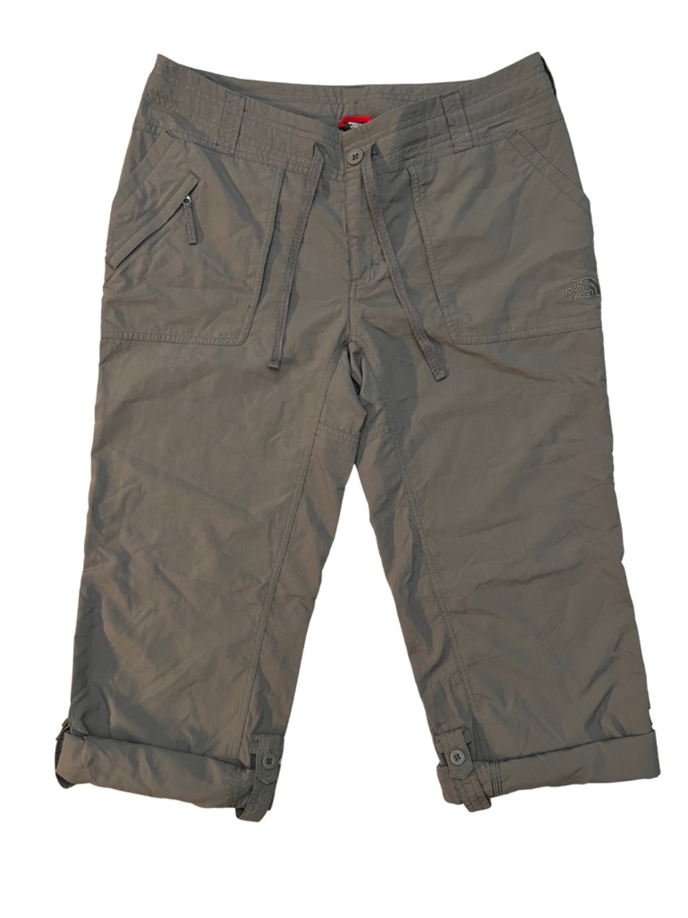 The North Face Women’s Convertible Hiking Pants Size 10 Gray Cargo Capri Ripstop